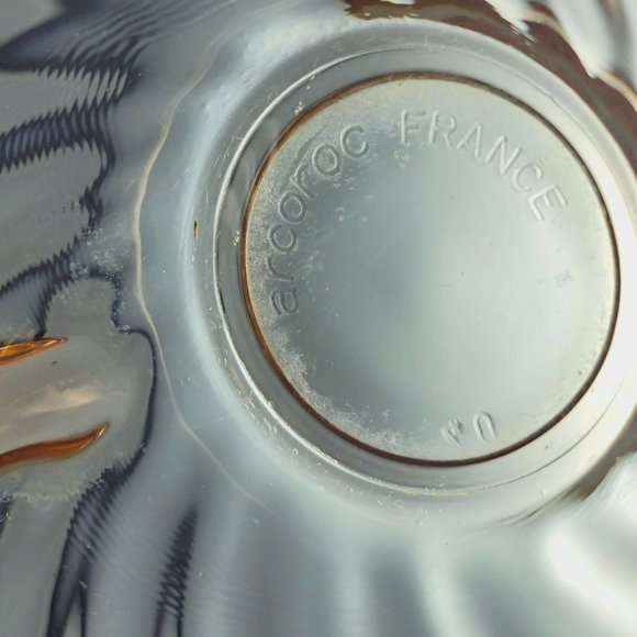 Vintage Arcoroc Pink Swirl Cup Depression Glass Punch Teacup Optic Spiral ARCO17 - Picture 3 of 3